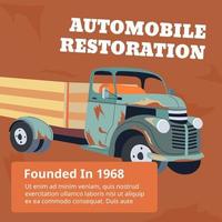bil restaurering och underhåll av bilar vektor