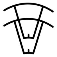 Propellerschutz-Drohne-Symbolumriss vektor