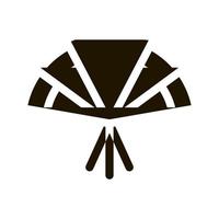 südkorea fan symbol vektor glyph illustration