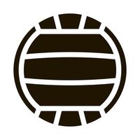 Volleyball-Symbol Vektor-Glyphen-Illustration vektor