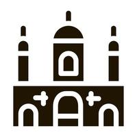 islamic byggnad ikon vektor glyf illustration