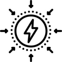 Liniensymbol für Auswirkungen vektor