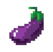 Auberginen-Pixel-Gemüse, Auberginen-Symbolzeichen