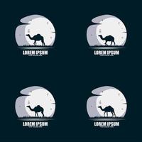 große kamel logo design template inspiration - vektor