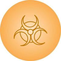 schöne Bio-Hazard-Vektorlinie Symbol vektor