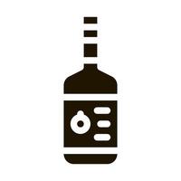 Soße Flasche Symbol Vektor-Glyphe-Illustration vektor