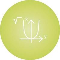 schönes Algebra-Linienvektorsymbol vektor