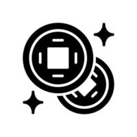 chinesisches Münzsymbol für Ihre Website, Ihr Handy, Ihre Präsentation und Ihr Logo-Design. vektor