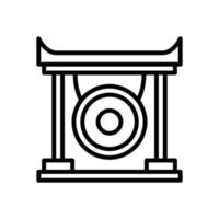 Gong-Symbol für Ihre Website, Ihr Handy, Ihre Präsentation und Ihr Logo-Design. vektor