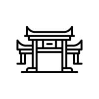 Torii-Gate-Symbol für Ihre Website, Ihr Handy, Ihre Präsentation und Ihr Logo-Design. vektor