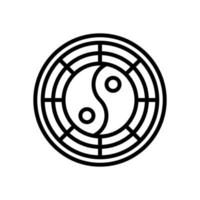 Yin-Yang-Symbol für Ihre Website, Ihr Handy, Ihre Präsentation und Ihr Logo-Design. vektor