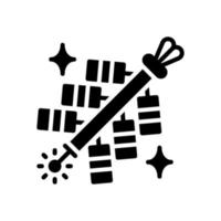 Feuerwerkskörper-Symbol für Ihre Website, Ihr Handy, Ihre Präsentation und Ihr Logo-Design. vektor