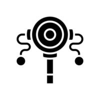 Rasseltrommel-Symbol für Ihre Website, Ihr Handy, Ihre Präsentation und Ihr Logo-Design. vektor