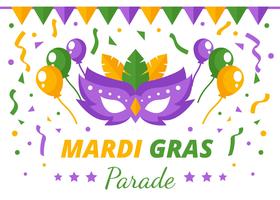 Mardi Gras Masquerade Parade Bakgrund vektor