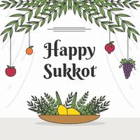 Glücklicher Sukkot-Vektor vektor