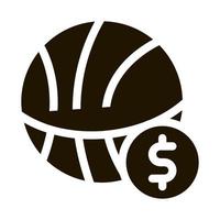 Basketball-Ball-Wetten und Glücksspiel-Symbol-Vektor-Illustration vektor