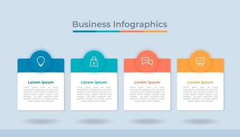 zeitachse infografiken prozessdiagramm zur visualisierung von geschäftsdaten. abstraktes Diagrammdiagramm mit Schritten, Optionen vektor