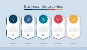 tidslinje infographics företag data visualisering bearbeta Diagram. abstrakt diagram Graf med steg, alternativ vektor