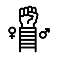 lgbt menschliche handgeste symbol vektor umriss illustration