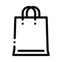 Webshop Tasche Symbol Vektor Umriss Illustration