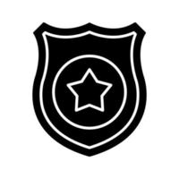 Polizei-Schild-Vektor-Symbol vektor
