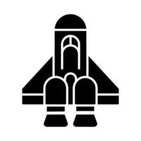 rymdskepp vektor ikon