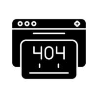 404-Fehlervektorsymbol vektor