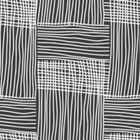 nahtloses Muster des abstrakten Vektors. Schwarz-Weiß-Textur-Hintergrund. vektor