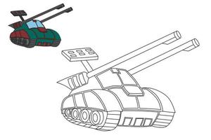 Panzer Malvorlagen vektor