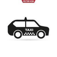 taxi-ikone im trendigen flachen design. SUV-Auto-Symbol. isolierte Vektorillustration vektor