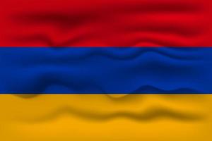 vinka flagga av de Land armenien. vektor illustration.