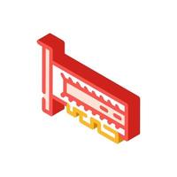 isometrische symbolvektorillustration der ssd-computerfestplatte vektor