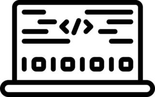 Zeilensymbol für Codes vektor
