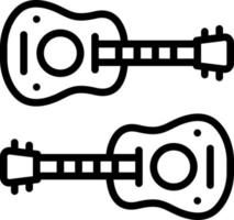 Liniensymbol für Gitarren vektor