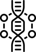 linje ikon för gen vektor