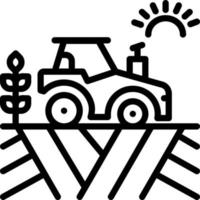Liniensymbol für die Landwirtschaft vektor