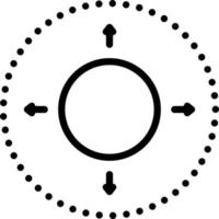 Liniensymbol zum Verschieben vektor