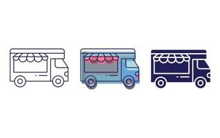 Food-Truck-Symbol vektor