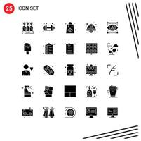 25 kreativ ikoner modern tecken och symboler av arbetskraft hård höst keps tacksägelse redigerbar vektor design element