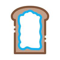 Toast mit Mayonnaise-Symbol, Vektorgrafik vektor