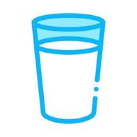 Glas Milch Symbol Vektor Umriss Illustration