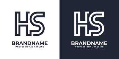 brev hs eller sh global teknologi monogram logotyp, lämplig för några företag med hs eller sh initialer. vektor