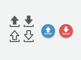 flaches Vektorsymbol herunterladen. installiere .download. Hochladen. Ladesymbol einfache flache Vektorillustration vektor