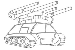 Panzer Malvorlagen vektor