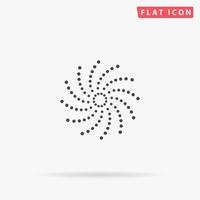 Phyllotaxis-Flachvektorsymbol. handgezeichnete designillustrationen. vektor