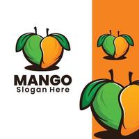 süße Mango-Kunstillustration vektor