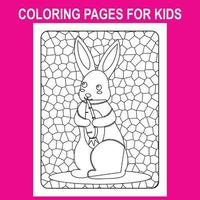 skriva ut stå glas färg sidor för ungar, påsk färg sidor bild Nej 4 vektor