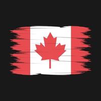 Pinselvektor der kanadischen Flagge vektor