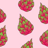 vektor premie mönster drake frukt illustration