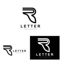 r brev logotyp, vektor alfabet symbol, design för varumärke logotyper med första brev